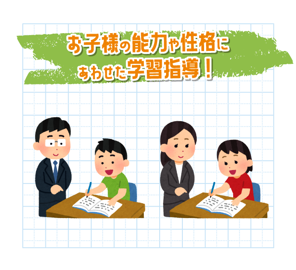 勉強を教えているところ